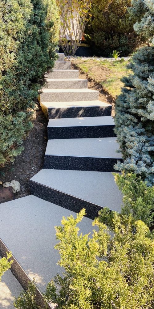 Créasol Auvergne - Escalier extérieur en résine à Clermont-Ferrand